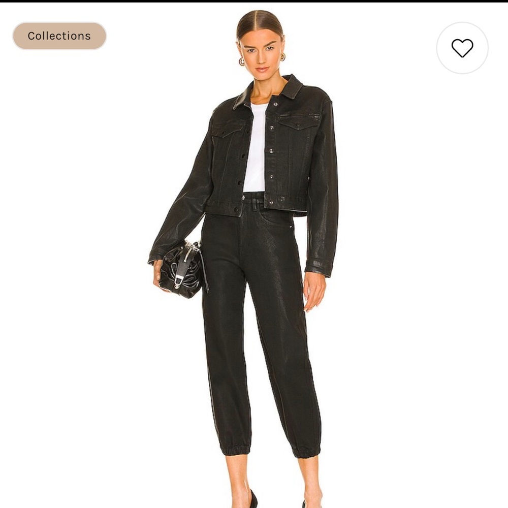 Frame The Lounge Jean in Noir Coated